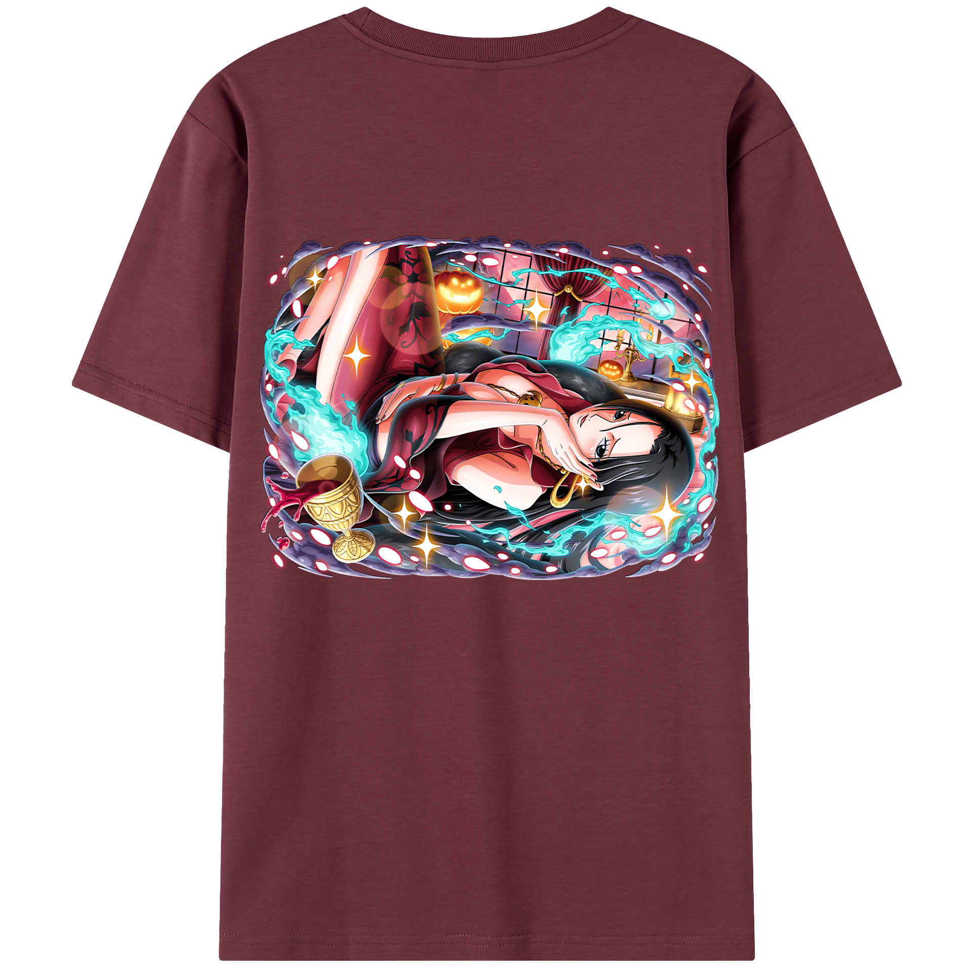 ワンピース ボア・ハンコック ONE PIECE Boa·Hancock 綿100％半袖Tシャツ（背面プリント）